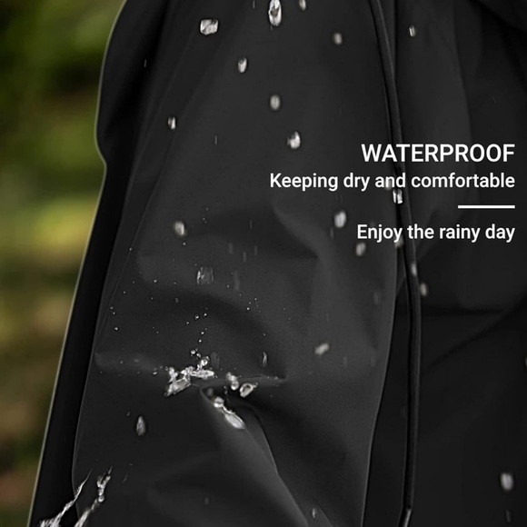 Raincoat black plus size XXL - XXXL unisex - Picture 14 of 15